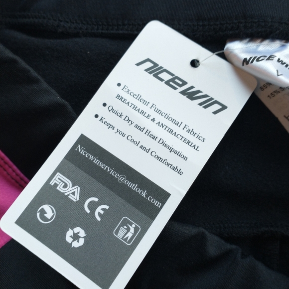 Nice Win Padded Thermal Fleece Cycling Leggings size L.    J - Picture 9 of 12